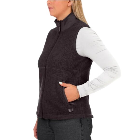 NEW O'Neill High Pile Vest | Brown - Picture 2 of 7